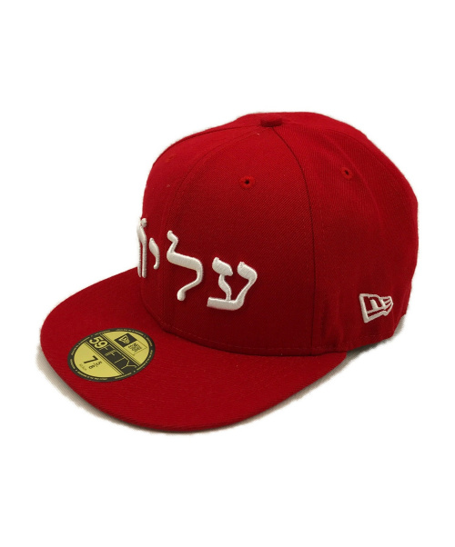 中古 古着通販 Supreme Newera シュプリーム ニューエラ Hebrew Logo New Era Cap レッド サイズ 7 5 8 ブランド 古着通販 トレファク公式 Trefac Fashion