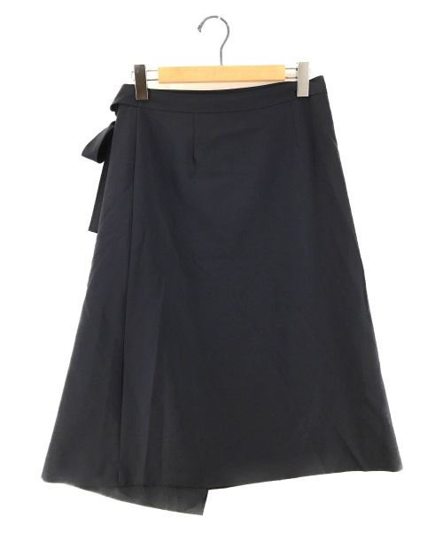 theory（セオリー）theory (セオリー) ラップスカート ネイビー サイズ:2の古着・服飾アイテム