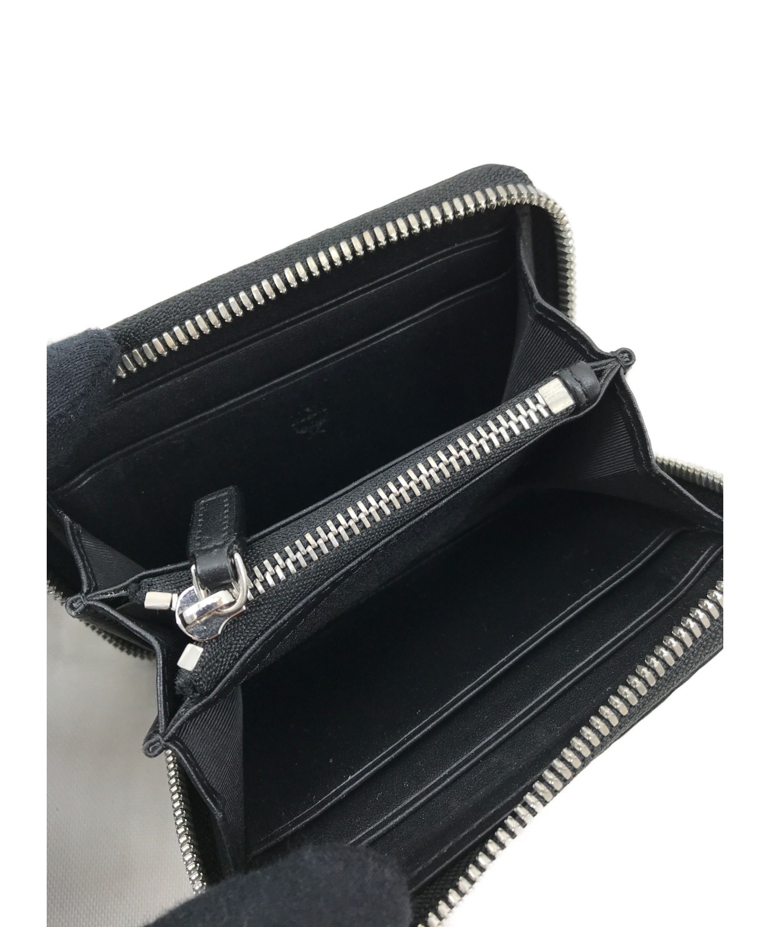 MCM◇ヴィセトスオリジナル/ジップウォレット/コインケース/PVC/BLK