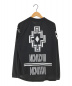 MARCELO BURLON (マルセロバーロン) フットボールTシャツ メッシュカットソー ブラック サイズ:XS：2480円