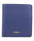 FURLA（）の古着「バイフォールドウォレット 二つ折り財布」｜ブルー