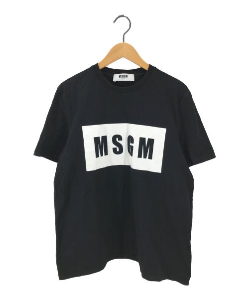 MSGM（エムエスジーエム）MSGM (エムエスジーエム) ロゴTシャツ ブラック サイズ:Sの古着・服飾アイテム