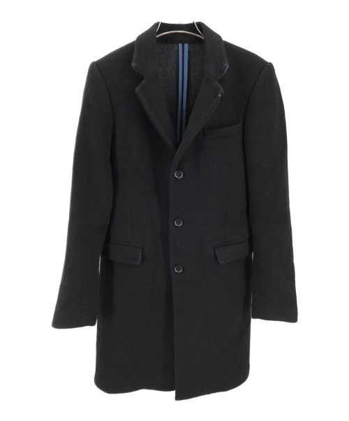 DIESEL（ディーゼル）DIESEL (ディーゼル) チェスターコート ブラック サイズ:44の古着・服飾アイテム