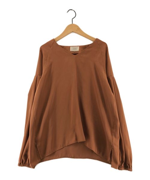 TODAYFUL（トゥデイフル）TODAYFUL (トゥデイフル) Gathered Sleeve Blouse ブラウン サイズ:FREEの古着・服飾アイテム