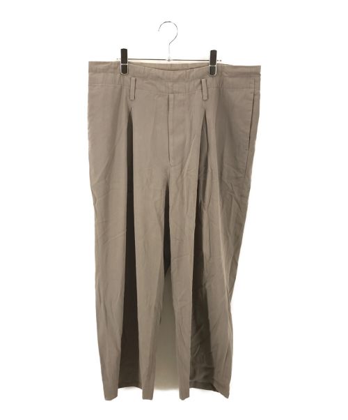 URU（ウル）URU (ウル) タックパンツ ベージュ サイズ:2の古着・服飾アイテム