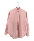 H BEAUTY&YOUTH（）の古着「COTTON SILK PREPPY WIDE BD SHIRT」｜ホワイト×ピンク