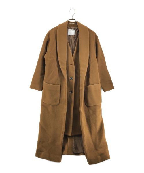 RIM.ARK（リムアーク）RIM.ARK (リムアーク) layered Style long coat ベージュ サイズ:Mの古着・服飾アイテム