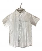 JUNYA WATANABE COMME des GARCONS(ジュンヤワタナベ コムデギャルソン）の古着「オールドショートスリーブコーティングシャツ」｜シルバー
