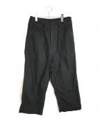 bukht）の古着「PIN TUCK ARMY TROUSERS」｜ブラック