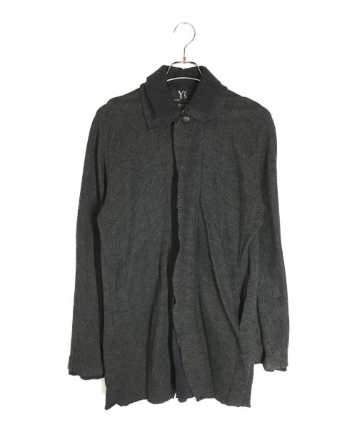 Y's（ワイズ）Y's (ワイズ) 2枚襟デザインウールジャケット グレー サイズ:3の古着・服飾アイテム