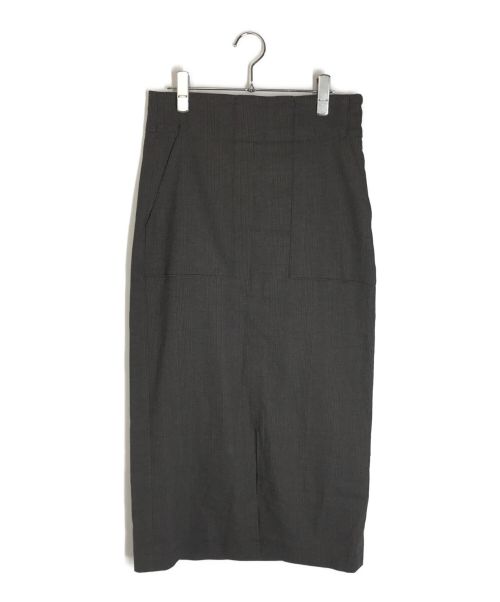 ROPE（ロペ）ROPE (ロペ) ポケット付きチェックタイトスカート グレー サイズ:38の古着・服飾アイテム