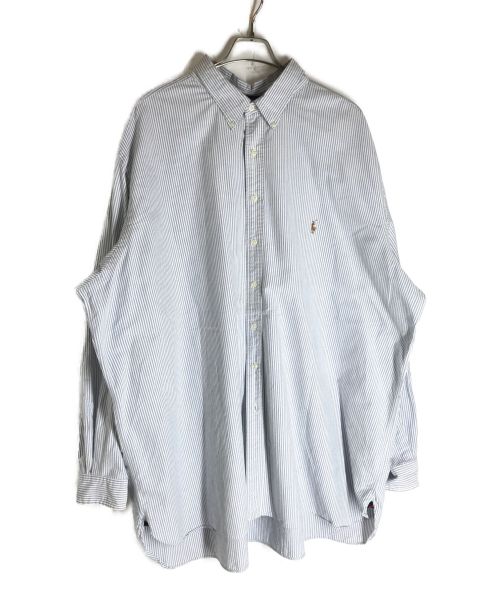 POLO RALPH LAUREN（ポロ・ラルフローレン）POLO RALPH LAUREN (ポロ・ラルフローレン) ボタンダウンシャツ ブルー サイズ:4XLTの古着・服飾アイテム