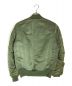 ALPHA (アルファ) リバーシブルMA-1ジャケット グリーン×オレンジ サイズ:M：2980円