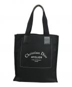 Christian Diorクリスチャン ディオール）の古着「アトリエ トートバッグ ロゴ トートバッグ dior homme atelier 27-BO-O1638」｜ブラック