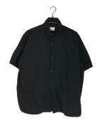 Acne studiosアクネ ストゥディオス）の古着「ショートスリーブコットンシャツ」｜ブラック
