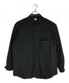 H BEAUTY&YOUTHエイチ ビューティアンドユース）の古着「ウールバルーンシャツ」｜ブラック
