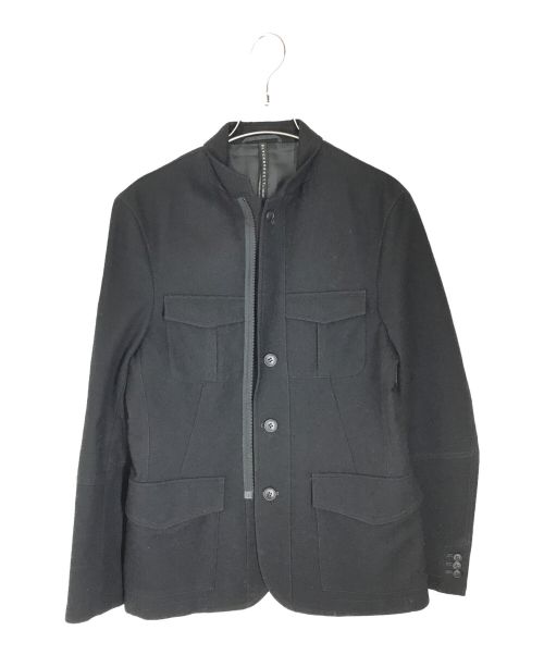 NEIL BARRETT（ニールバレット）NEIL BARRETT (ニールバレット) ジップウールテーラードジャケット ブラック サイズ:2の古着・服飾アイテム