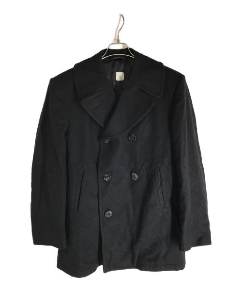 U'S NAVY（ユーエスネイビー）U'S NAVY (ユーエスネイビー) ミリタリーPコート ブラック サイズ:42の古着・服飾アイテム