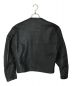 HAROLD'S GEAR (ハロルズギア) ノーカラーカウレザーライダースジャケット ブラック サイズ:L：14800円