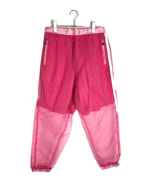 GALFY（ガルフィー）GALFY (ガルフィー) スケスケセクハラトラックパンツ ピンク サイズ:Lの古着・服飾アイテム