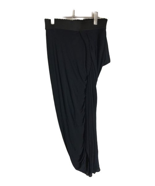 Jean Paul Gaultier FEMME（ジャンポールゴルチェフェム）Jean Paul Gaultier FEMME (ジャンポールゴルチェフェム) オールドドレープデザインスカート ネイビー サイズ:38の古着・服飾アイテム