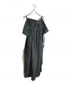 enricaエンリカ）の古着「コットンシルクタイプライタードレス」｜ブラック