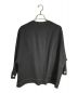 Cen. (セン) ノーカラーステッチブルゾンシャツ ブラック サイズ:FREE：11800円