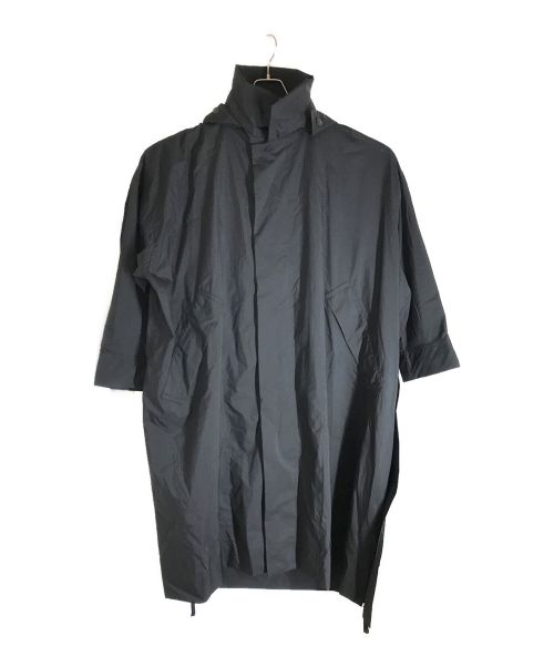 IKKO TANAKA×ISSEY MIYAKE（イッコウタナカ×イッセイミヤケ）IKKO TANAKA×ISSEY MIYAKE (イッコウタナカ×イッセイミヤケ) コラボスタンドカラーオーバーコート ブラック サイズ:5の古着・服飾アイテム