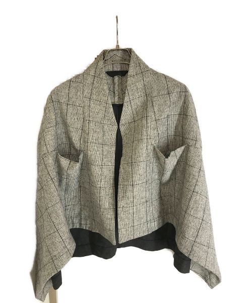 MOYURU（モユル）MOYURU (モユル) スリーブレス羽織りジャケット グレー サイズ:Mの古着・服飾アイテム