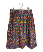 Yves Saint Laurentイヴサンローラン）の古着「オールド総柄スカート」｜マルチカラー