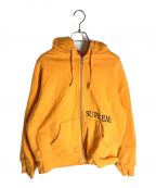 SUPREMEシュプリーム）の古着「19AW Thermal Zip Up hooded」｜オレンジ