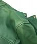 中古・古着 Schott (ショット) ダブルブレストライダースジャケット グリーン サイズ:S：31000円