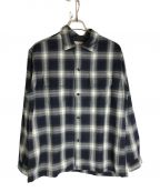 TOWN CRAFTタウンクラフト）の古着「CLASSIC OMBRE OPEN LS SHIRTS」｜ネイビー×グレー