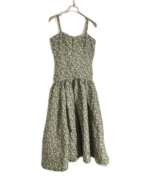 COEL（コエル）COEL (コエル) ふくれジャガードキャミワンピース グリーン サイズ:38の古着・服飾アイテム
