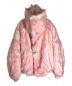 CHEN PENG (チェンペン) フェイクファーオーバージャケット ホワイト×ピンク サイズ:S：15800円