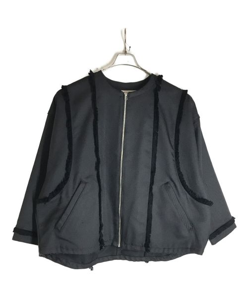 rin（リン）rin (リン) ジップアップデザインブルゾン ブラック サイズ:1の古着・服飾アイテム