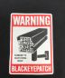 中古・古着 THE BLACK EYE PATCH (ブラックアイパッチ) クルーネックバックプリントカットソー ブラック×ホワイト サイズ:M：5000円