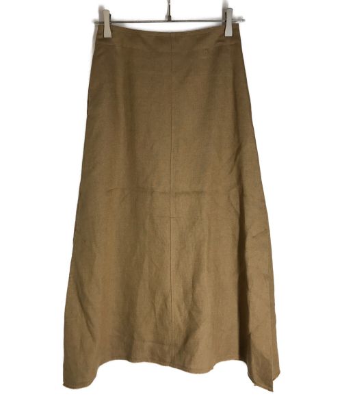 ebure（エブール）ebure (エブール) ロングフレアスカート ブラウン サイズ:36の古着・服飾アイテム