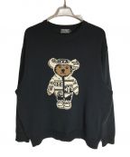 Hysteric Glamourヒステリックグラマー）の古着「HYSTERIC TEDDYジャガード セーター」｜ブラック