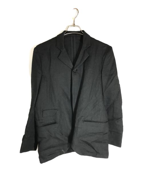 BLACK SIGN（ブラックサイン）BLACK SIGN (ブラックサイン) リネン混ジャケット ブラック サイズ:36の古着・服飾アイテム