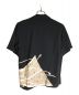 samurai aloha (サムライアロハ) シルク刺繍デザインシャツ ブラック サイズ:S：5800円