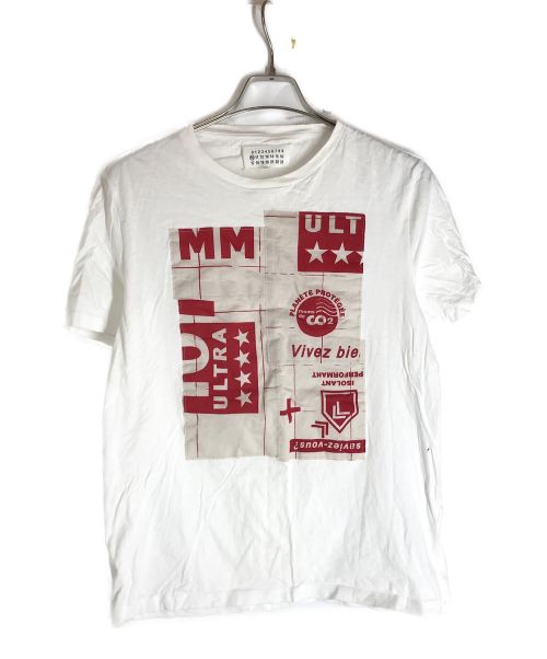 Maison Martin Margiela（メゾンマルタンマルジェラ）Maison Martin Margiela (メゾンマルタンマルジェラ) パッチワークTシャツ ホワイト サイズ:50(M-L相当)の古着・服飾アイテム