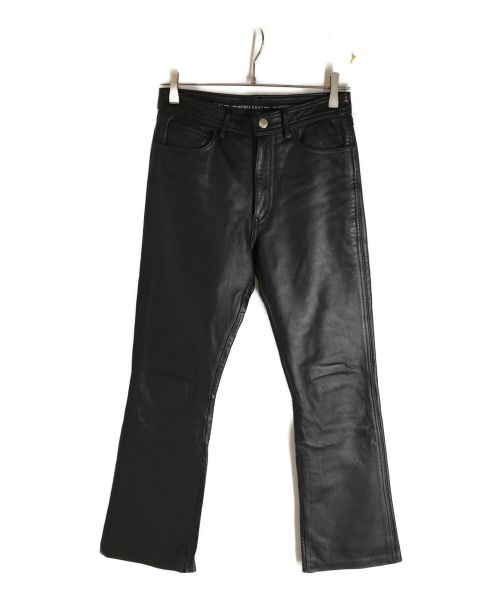 AVIREX（アヴィレックス）AVIREX (アヴィレックス) レザーパンツ ブラック サイズ:Sの古着・服飾アイテム