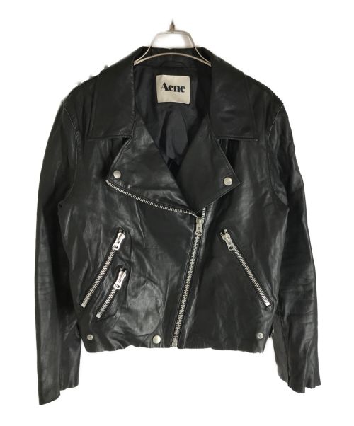 Acne（アクネ）Acne (アクネ) オールドショートライダースジャケット ブラック サイズ:36の古着・服飾アイテム