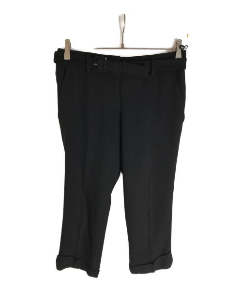 PRADA（プラダ）PRADA (プラダ) オールドクロップベルテッドパンツ ブラック サイズ:36の古着・服飾アイテム