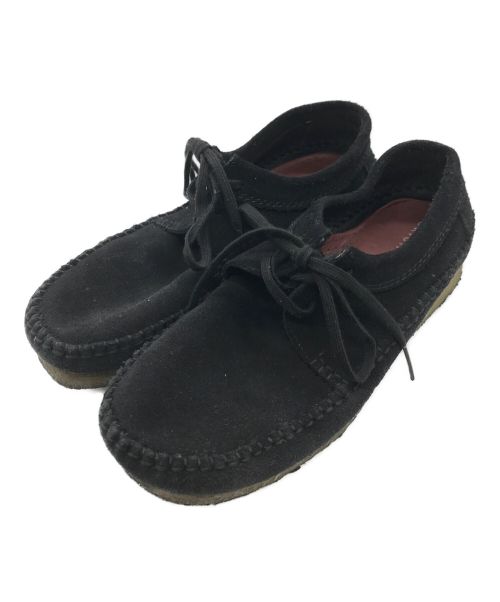 CLARKS（クラークス）CLARKS (クラークス) スウェードモカシンブーツ ブラック サイズ:26.5cmの古着・服飾アイテム