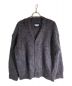 MAISON SPECIAL（メゾンスペシャル）の古着「Mourine Brushed Kid Mohair V-Neck Knit Cardigan」｜ネイビー