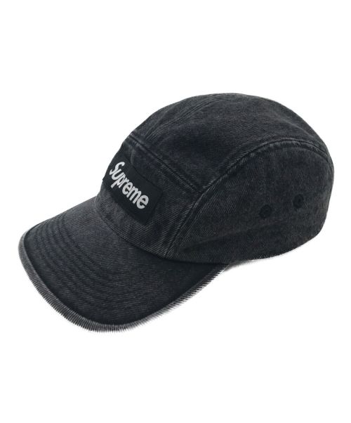 SUPREME（シュプリーム）SUPREME (シュプリーム) DENIM CAMP CAP ブラックの古着・服飾アイテム