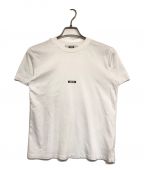 MSGMエムエスジーエム）の古着「チビロゴTシャツ ミニロゴ 2641MDM100」｜ホワイト×ブラック