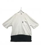 COMME des GARCONS HOMMEコムデギャルソン オム）の古着「異素材切り替えTシャツ HM-T021」｜ホワイト